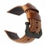 Curea piele, compatibila Amazfit GTS 4, telescoape Quick Release, Mocha Essence
