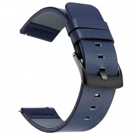 Curea piele, compatibila Huawei Watch GT 2 42mm, telescoape Quick Release, Sapphire Bliss