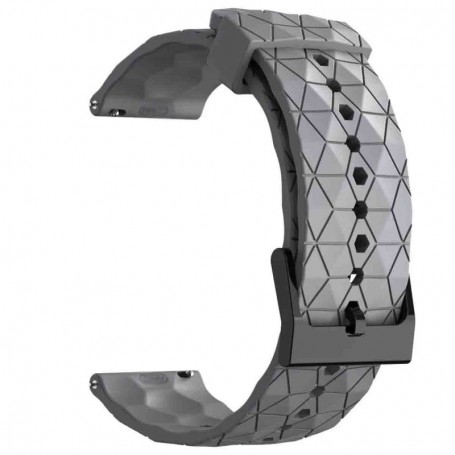 Curea silicon, compatibila Amazfit GTS 4, telescoape QR, Gleaming Ash