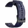 Curea silicon, compatibila Amazfit GTS 4 Mini, telescoape QR, Reflective Navy