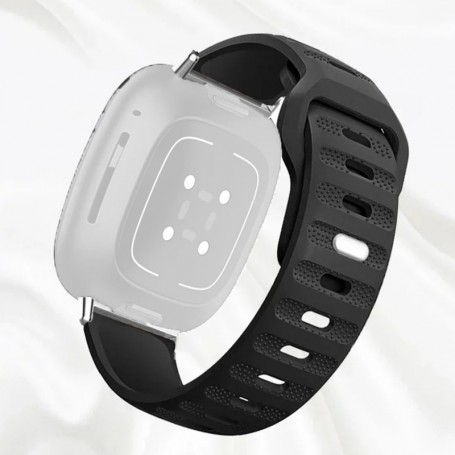 Curea silicon, compatibila Moto 360 42mm generatia 2, telescoape QR, Carbon Grip