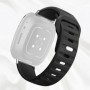 Curea silicon, compatibila Honor Magic Watch 2 42mm, telescoape QR, Carbon Grip