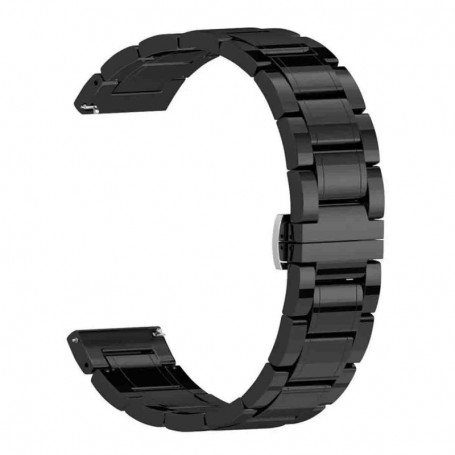 Curea ceramica, compatibila Samsung Galaxy Watch6 40mm, telescoape QR, Ceramic Noir