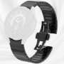 Curea otel, compatibila Samsung Galaxy Watch 4, 44mm, VD Very Dream®, Quick Release, Onyx Carbon