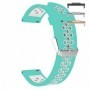 Curea silicon, compatibila Huawei Watch Fit 2, cu adaptor dedicat, Teal White