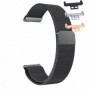 Curea Milanese Loop Slim, compatibila Huawei Watch Fit 1, cu adaptor dedicat, Negru