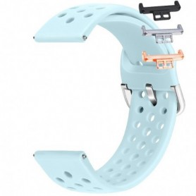 Curea din silicon, compatibila Huawei Watch Fit 1, cu adaptor dedicat, Ice Blue