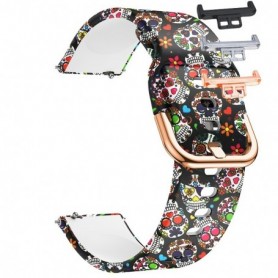 Curea silicon, compatibila Huawei Watch Fit 1, cu adaptor dedicat, Vintage Model