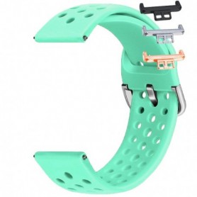 Curea silicon, compatibila Huawei Watch Fit 1, cu adaptor dedicat, Mint Green