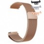 Curea tip Milanese Loop, compatibila Huawei Watch Fit 1, cu adaptor dedicat, Rose Gold, Size S