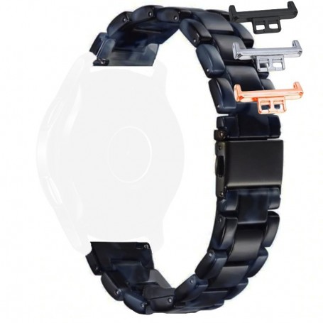 Curea polimer, compatibila Huawei Watch Fit 1, cu adaptor dedicat, Dark Sea