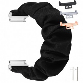 Curea textila elastica, compatibila Huawei Watch Fit 1, cu adaptor dedicat, Scrunchies 5