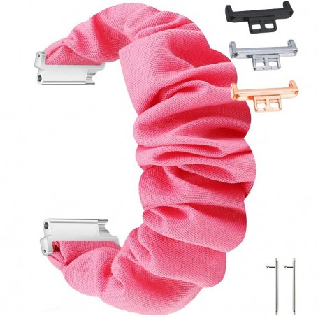 Curea textila elastica, compatibila Huawei Watch Fit 1, cu adaptor dedicat, Scrunchies 6