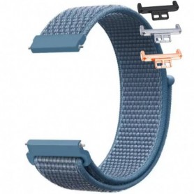 Curea material textil, compatibila Huawei Watch Fit 1, cu adaptor dedicat, Powder Blue