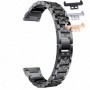 Curea otel, compatibila Huawei Watch Fit 1, cu adaptor dedicat, Black Diamond