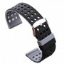 Curea silicon cu doua fete, compatibila Amazfit Active,  Negru/Gri