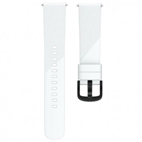 Curea silicon, compatibila Amazfit Active, telescoape Quick Release, Alb