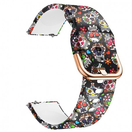 Curea silicon, compatibila Amazfit Active, telescoape Quick Release, Vintage Model
