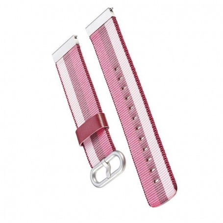 Curea material textil, compatibila Amazfit Active, telescoape Quick Release, Roz