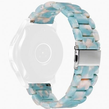 Curea polimer, compatibila Amazfit Active, telescoape Quick Release, Laguna Blue