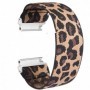 Curea textila elastica, compatibila Amazfit Active, telescoape Quick Release, Elastic Leopard