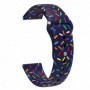 Curea silicon, compatibila Amazfit Active, telescoape QR, Sapphire Confetti