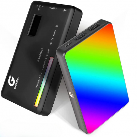 Lampă LED RGB  W140 - Lumina Continuă pentru Foto și Video, 2500-9000K, Acumulator 3100mAh, Control HSI, CRI 95+, 20 Moduri