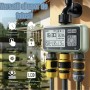 Programator pentru irigare/udare, 3 zone, IPX4, conector alamă, gazon, gradină, bonus conector furtun si lance stropit