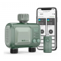 Programator pentru irigare Wireless, Bluetooth, 2 zone, IPX4, conector alamă, gazon, gradină, conector furtun si lance stropit