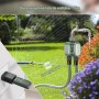 Programator pentru irigare Wireless, Bluetooth, 2 zone, IPX4, conector alamă, gazon, gradină, conector furtun si lance stropit