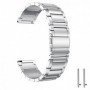 Curea din metal, compatibila Garmin Forerunner 55, telescoape Quick Release, Silver