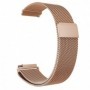 Curea Milanese Loop, compatibila Garmin Forerunner 55, telescoape Quick Release, Rose Gold