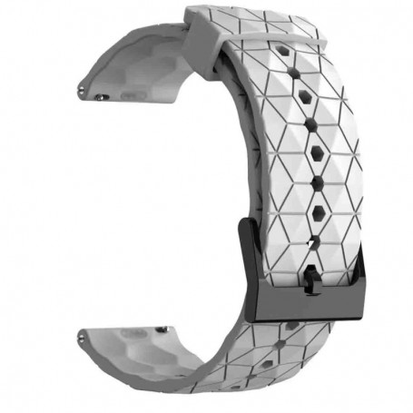 Curea silicon, compatibila Garmin Forerunner 55, telescoape QR, Metallic Ivory