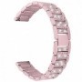 Curea otel, compatibila Garmin Vivoactive 5, telescoape Quick Release, Pink Rose Diaomond