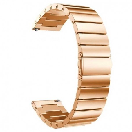 Curea otel, compatibila Garmin Vivoactive 5, telescoape Quick Release, Metallic Rose Gold