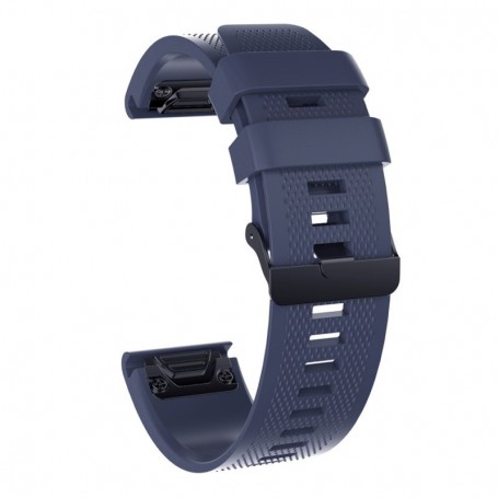 Curea silicon compatibila Garmin Fenix 8, 47mm, Solar, 22mm, Granite Blue