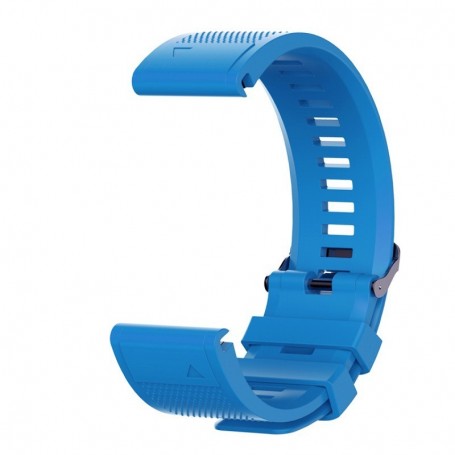 Curea silicon compatibila Garmin Fenix 8, 47mm, Solar, 22mm, Albastru marin