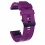 Curea silicon compatibila Garmin Fenix 8, 47mm, Solar, 22mm, Purple/Black