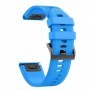 Curea silicon compatibila Garmin Fenix 8, 51mm, Amoled, 26mm, Albastru marin