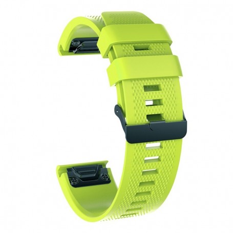 Curea silicon compatibila Garmin Fenix 8, 51mm, Amoled, 26mm, Light Green