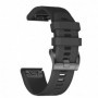 Curea silicon compatibila Garmin Fenix 8, 51mm, Solar, 26mm, Negru