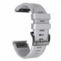 Curea silicon compatibila Garmin Fenix 8, 51mm, Solar, 26mm, Gri