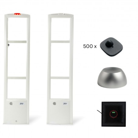 Sistem Complet Alarma Magazin, Porti Antiefractie, detectie avansata RF-8.2MHz, Magnet Detasator, Dezactivator si Taguri incluse