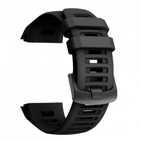 Curea silicon compatibila Garmin Instinct, Garmin Instinct 2, Shadowed Night