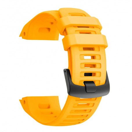 Curea silicon compatibila Garmin Instinct, Garmin Instinct 2, Sunny Gold