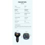 Modulator Radio Auto Bluetooth 5.0 cu Funcție Handsfree și Încărcare Super Rapidă USB 22.5W