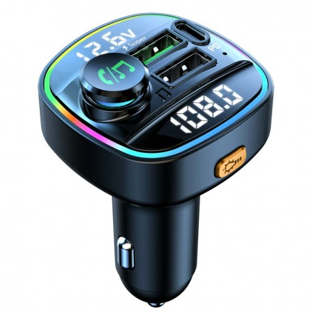 Modulator Radio Auto Bluetooth 5.0 cu Funcție Handsfree și Încărcare Super Rapidă USB 22.5W