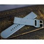 Curea smartwatch din silicon gri personalizabilă cu gravură – Compatibilă Samsung, Apple, Huawei etc