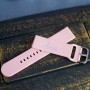 Curea smartwatch din silicon roz pal personalizabilă cu gravură – Compatibilă Samsung, Apple, Huawei etc