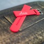 Curea smartwatch din silicon roșie personalizabilă  pentru Huawei, Samsung, Apple etc